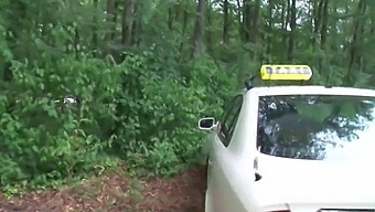 A Mature German Taxi Driver Assists A Customer With Sexual Acts