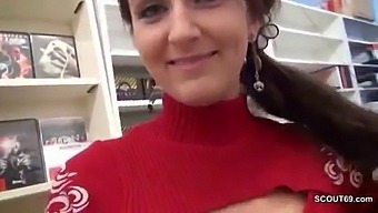 Temporary Worker Gets Fucked And Pregnant In A Video Store Roleplay