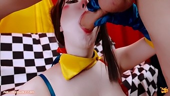Prepárate Para Sorprenderte Con El Impresionante Circo Digital Con Las Grandes Tetas Y El Culo De Pomni