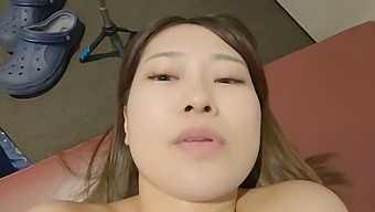 Petite Bridesmaid Gets Her First Pov Experience In A Small Cafe